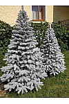 Artificial green cast snow-covered Christmas tree Bukovel 180 cm