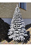 Künstlicher, grün gegossener, schneebedeckter Weihnachtsbaum Bukovel 180 cm