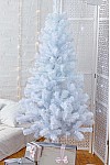 Albero di Natale artificiale in PVC bianco 130 cm