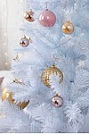 Artificial white PVC Christmas tree 130 cm