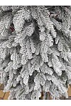 Artificial green cast snow-covered Carpathian Christmas tree 230 cm