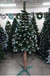 Albero di Natale artificiale Cristallo con coni e viburno su gamba 220 cm