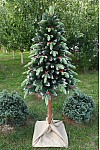 Artificial Christmas tree on a stump cast Snow-covered Diamand 200 cm