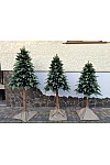 Künstlicher Weihnachtsbaum auf einem Baumstumpf, schneebedeckter Diamant, 200 cm