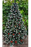 Artificial Christmas tree with viburnum and red cone 220 cm