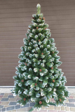 Künstlicher Elite-Weihnachtsbaum mit Zapfen 180 cm