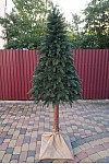 Albero di Natale verde su ceppo Premium 220 cm