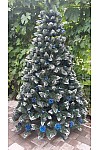 Artificial Christmas tree with viburnum and turquoise cone 200 cm