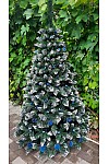 Artificial Christmas tree with viburnum and turquoise cone 200 cm