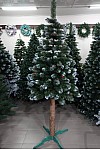 Albero di Natale artificiale Cristallo con coni e viburno su gamba 220 cm