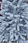 Artificial green cast snow-covered Christmas tree Bukovel 210 cm