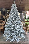 Artificial green cast snow-covered Christmas tree Bukovel 210 cm