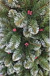 Artificial Christmas tree with viburnum and cones 200 cm