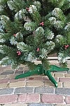 Artificial Christmas tree with viburnum and cones 200 cm