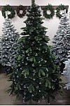 Artificial snow-covered tree with cast branch and viburnum Diamand Mix 220 cm