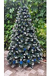 Artificial Christmas tree with viburnum and turquoise cone 250 cm