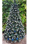 Artificial Christmas tree with viburnum and turquoise cone 250 cm