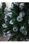 Artificial narrow snowy Christmas tree Docor Slim 200 cm